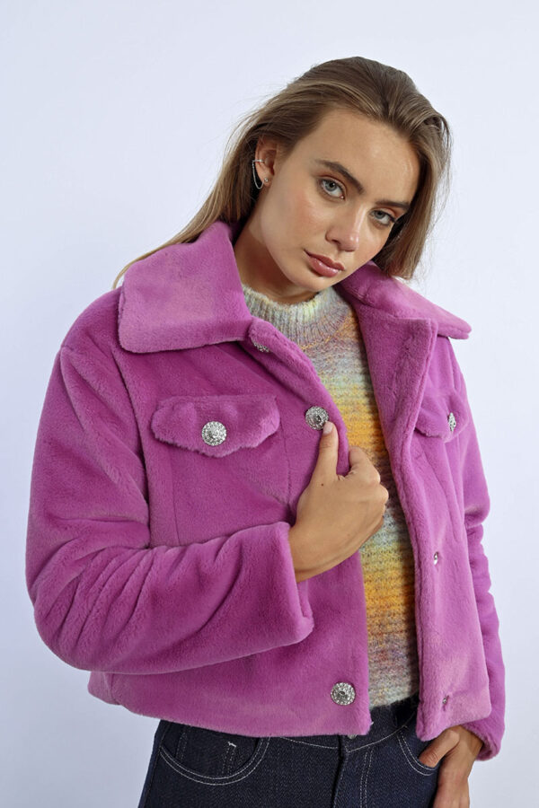 JACKET ΓΟΥΝΑ ΡΟΖ - Image 3